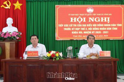 Đại biểu HĐND tỉnh Khánh Hòa tiếp xúc cử tri xã Vĩnh Hải