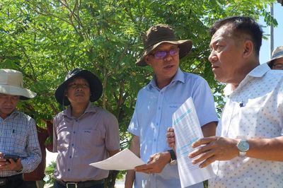 Phê bình Giám đốc BQL dự án khu vực Tuy Phong và Chủ tịch UBND xã Vĩnh Hảo vì triển khai dự án chậm