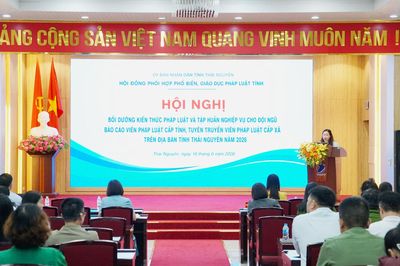 Bồi dưỡng kiến thức pháp luật cho hơn 3.000 báo cáo viên, tuyên truyền viên