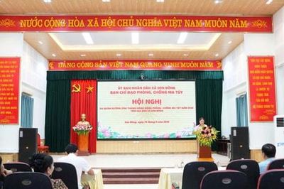 Xã Sơn Đồng quyết tâm xây dựng địa bàn không ma túy
