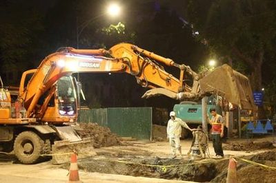 Thông tuyến phố Quang Trung sau thi công chống ngập