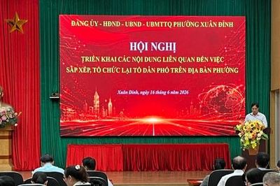 Phường Xuân Đỉnh triển khai các nội dung sắp xếp, tổ chức lại tổ dân phố trên địa bàn