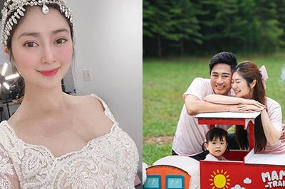 Sau 3 năm đăng ký kết hôn với Châu Khải Phong, Thanh Trúc 'thử' váy cô dâu