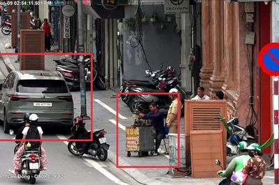 Xử lý nhiều trường hợp vi phạm giao thông, lấn chiếm vỉa hè từ 'mắt thần' trên cao