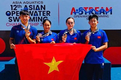 Bơi Việt Nam giành 5 huy chương tại Giải mặt nước mở châu Á 2026