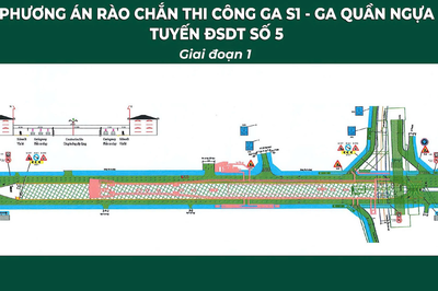 Hà Nội: Điều chỉnh giao thông đường Văn Cao phục vụ thi công tuyến Metro số 5