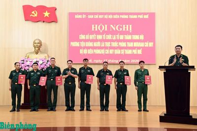 Bộ đội Biên phòng thành phố Huế công bố quyết định thành lập Trung đội phương tiện không người lái