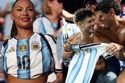 Cảnh tượng vợ Messi và biển người vỡ òa