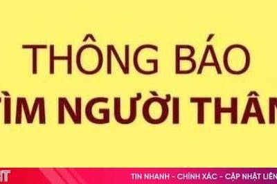 Thông báo tìm người thân