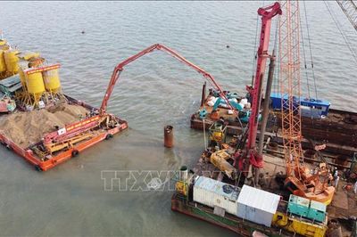 Tăng tốc thi công dự án giao thông chiến lược ra đảo Hòn Khoai