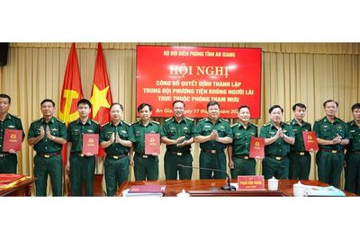 Bộ đội Biên phòng tỉnh An Giang thành lập Trung đội Phương tiện không người lái