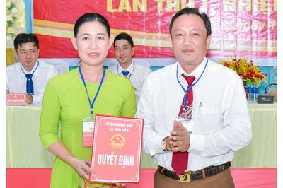 Bà Nguyễn Thị Kiều Phượng giữ chức Chủ tịch Hội Chữ thập đỏ xã Vĩnh Điều nhiệm kỳ 2026 - 2031