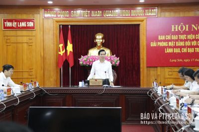 Tiếp tục tập trung lãnh đạo, chỉ đạo quyết liệt công tác giải phóng mặt bằng các dự án