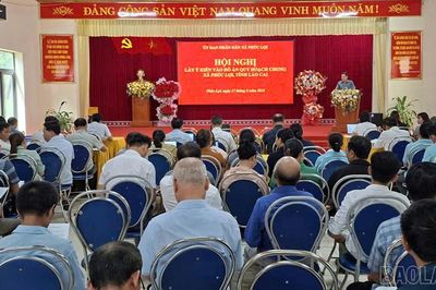 Phúc Lợi lấy ý kiến Nhân dân vào Đồ án Quy hoạch chung xã đến năm 2035, định hướng đến năm 2050