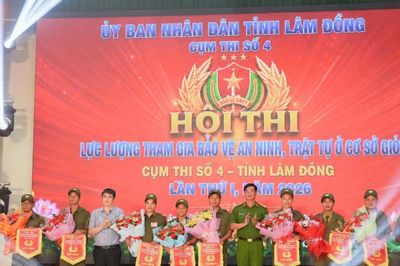 Hội thi lực lượng tham gia bảo vệ ANTT Cụm thi số 4