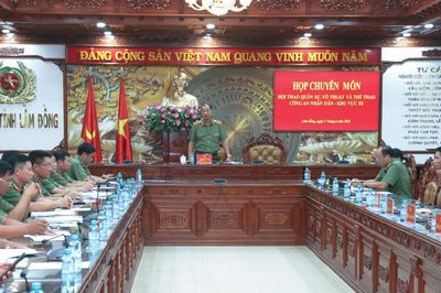 Họp chuyên môn Hội thao Quân sự, võ thuật và thể thao Công an nhân dân khu vực III