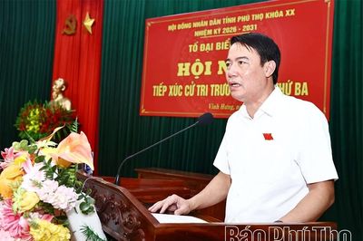 Đại biểu HĐND tỉnh tiếp xúc cử tri các xã Vĩnh Hưng, Vĩnh Thành và Sơn Đông