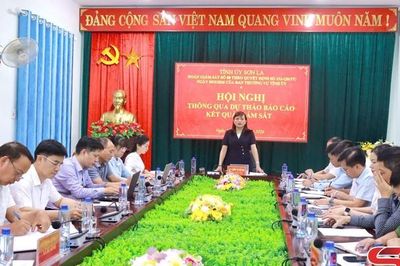 Đoàn Giám sát số 08 của Ban Thường vụ Tỉnh ủy làm việc với Đảng ủy các xã khu vực Sông Mã