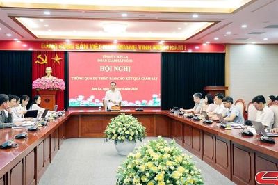 Thông qua dự thảo báo cáo kết quả giám sát đối với Ban Thường vụ Đảng ủy các phường Chiềng Cơi, Chiềng Sinh.