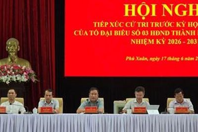 Cử tri phường Phú Xuân kiến nghị đẩy nhanh các dự án hạ tầng, chỉnh trang đô thị