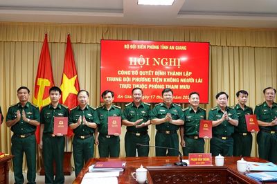 An Giang: Thành lập Trung đội phương tiện không người lái làm nhiệm vụ bảo vệ biên giới