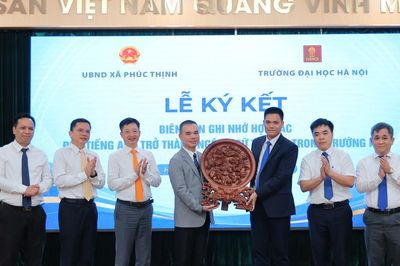 Xã Phúc Thịnh bắt tay với Trường Đại học Hà Nội, từng bước đưa tiếng Anh thành ngôn ngữ thứ hai trong trường học