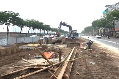 Đường Võ Chí Công được hoàn trả mặt bằng, giảm ùn tắc và ngập úng