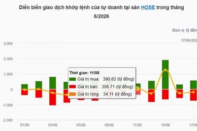 Chứng khoán hôm nay 17/6: VN Index giảm nhẹ nhưng vẫn trụ trên mốc 1.800 điểm