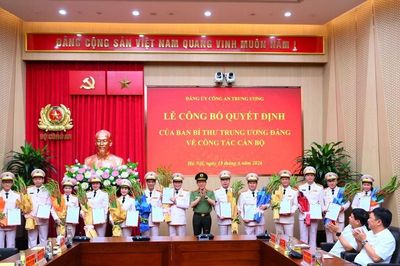 Bộ Công an tổ chức công bố Quyết định của Ban Bí thư Trung ương Đảng về công tác cán bộ