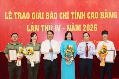 45 tác phẩm xuất sắc được trao Giải báo chí tỉnh Cao Bằng năm 2026