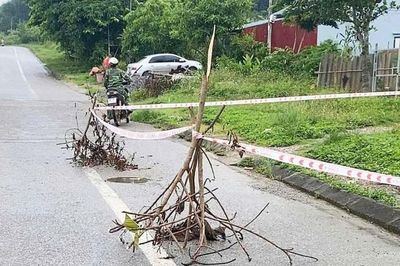 Xuất hiện điểm lún bất thường trên Quốc lộ 3B từng có hố tử thần