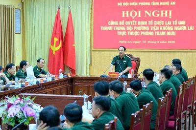 Bộ đội Biên phòng tỉnh Nghệ An công bố quyết định thành lập Trung đội phương tiện không người lái