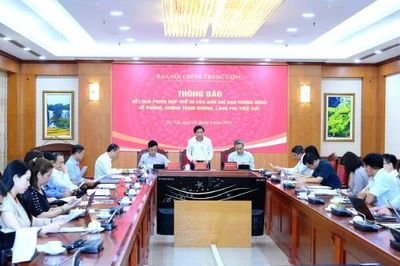 Thông báo kết quả Phiên họp thứ 30 của Ban Chỉ đạo Trung ương về phòng, chống tham nhũng, lãng phí, tiêu cực