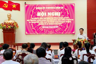 Tỷ lệ số hóa kết quả giải quyết hồ sơ của phường Cẩm Lệ đạt 100%