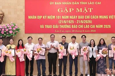 Báo Tiền Phong đạt giải C báo chí tỉnh Lào Cai