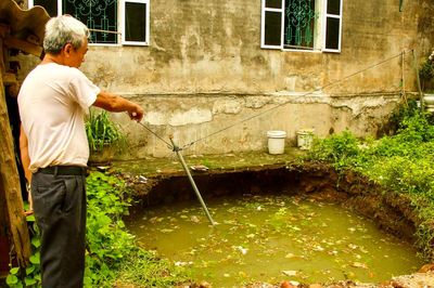 Sau tiếng rầm, hố sâu 5m bất ngờ xuất hiện sát móng nhà dân ở Thái Nguyên