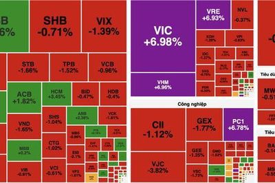 Cổ phiếu Vingroup đồng loạt tăng trần, VN-Index bật tăng hơn 24 điểm