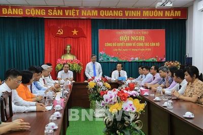 Thành ủy Cần Thơ điều động, bổ nhiệm Phó Trưởng ban Nội chính
