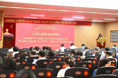 Đảng ủy Bộ Công Thương tổ chức bồi dưỡng nghiệp vụ công tác Đảng cho bí thư chi bộ, cấp ủy viên cơ sở