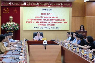 Bộ Nội vụ tổ chức Họp báo thường kỳ quý II/2026