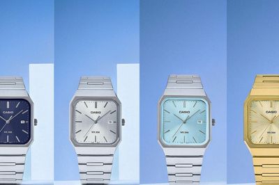 Casio MTP-B185: Sự trở lại của phong cách mặt vuông siêu mỏng thập niên 70