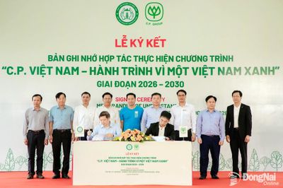 C.P. Việt Nam trồng thêm 1,5 triệu cây xanh giai đoạn 2026 - 2030