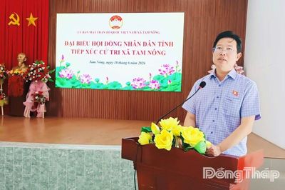 Đại biểu HĐND tỉnh tiếp xúc cử tri xã Tam Nông