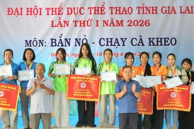 Bế mạc môn bắn nỏ Đại hội Thể dục thể thao tỉnh Gia Lai