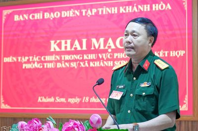 Khai mạc diễn tập tác chiến trong khu vực phòng thủ kết hợp phòng thủ dân sự xã Khánh Sơn năm 2026