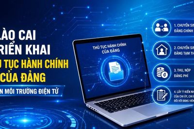 Lào Cai triển khai 04 thủ tục hành chính của Đảng trên môi trường điện tử