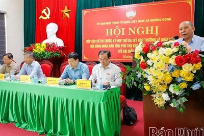 Tổ đại biểu số 15 HĐND tỉnh tiếp xúc cử tri 7 xã khu vực Cao Phong, Kim Bôi