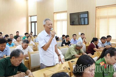 Đại biểu HĐND tỉnh tiếp xúc cử tri xã Tam Nông