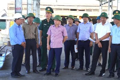 Lãnh đạo UBND tỉnh kiểm tra công tác chống khai thác IUU tại các xã Cửa Việt và Nam Cửa Việt