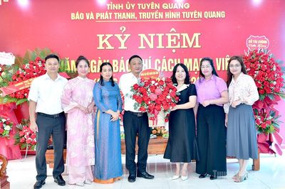 Các cơ quan, đơn vị thăm, chúc mừng Báo và phát thanh, truyền hình Tuyên Quang nhân Ngày Báo chí Cách mạng Việt Nam